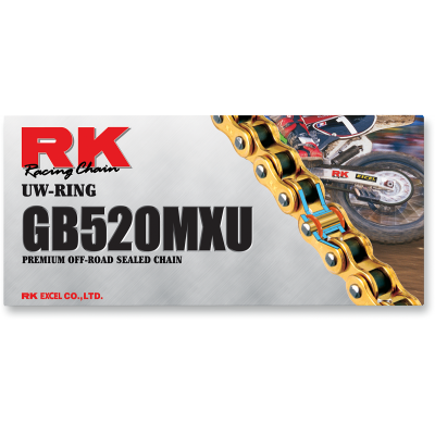 Cadena con retenes Racing UW (MXU) RK GB520MXU-110-CL