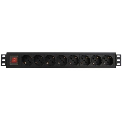 WPN-PDU-G01-08 unidad de distribución de energía (PDU) 8 salidas AC 1.5U Negro