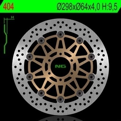 Disco de freno NG 404 Ø298 x Ø64 x 4 404