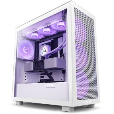 CAJA ATX SEMITORRE NZXT H7 FLOW RGB BLANCA CRISTAL CM-H71FW-R1