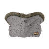 Guantes de invierno Luxury Fur Dots Gris