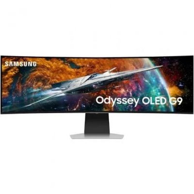 Smart Monitor Ultraparonamico Curvo Gaming Samsung Odyssey OLED G9 S49CG950SU 49/ Dual QHD/ Multimedia/ 0.03ms/ 240Hz/ OLED/ Regulable en altura Gris