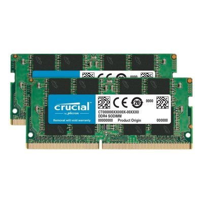 Memoria ram ddr4 16gb 2x8gb crucial - sodimm - 3200mhz - pc4 - 25600 - cl22 - 1.2v