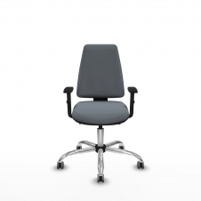 Piqueras y Crespo Elche AS bali gris brazos 1D base cromada ruedas engomadas 65mm