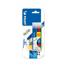 Pilot Frixion Ball Negro, Azul, Verde, Rojo Bolígrafo Medio 6 pieza(s)