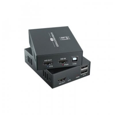 EXTENSOR HDMI 4K + USB SOBRE CAT6 HASTA 100 METROS LEVEL ONE HVE-8111