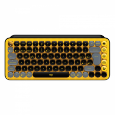 Logitech POP Keys Wireless Mechanical Keyboard With Emoji Keys teclado RF Wireless + Bluetooth QWERTY Español Negro, Gris, Amarillo