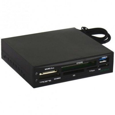 LECTOR DE TARJETAS INTERNO TACENS USB 3.0 ANIMA ACR2 - 3.5/8.89CM - 6 RANURAS PARA 68 TIPOS DE TARJETAS - 2 LEDS - PLUG AND PLAY