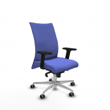 Piqueras y Crespo Albacete confidente sincro bali azul claro brazos 2D base aluminio ruedas 65mm engomadas