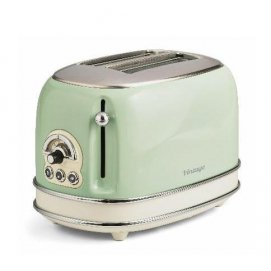 Tostador Ariete 155/14, 2 ranuras, 810W, verde vintage