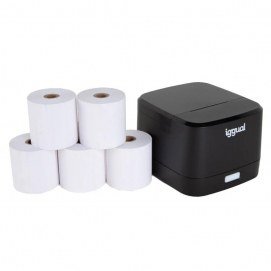 Iggual Kit impresora térmica TP EASY 58 + 5 rollos