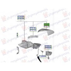 CUBIERTA ESPEJO DE LA PUERTA (O)