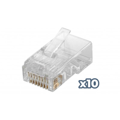 Conector RJ45 Cat.6 UTP AWG23 Sólido - PHK 45C6
