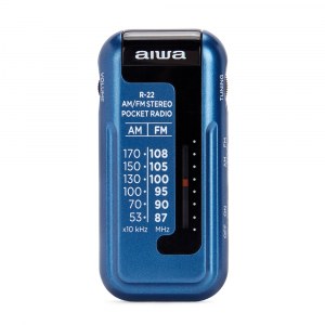 RADIO Portátil AIWA R22BL AM/FM COMPACTO azul