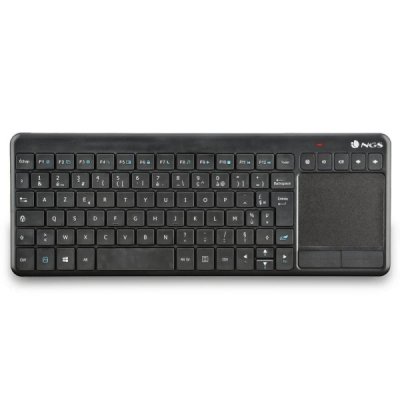 NGS Teclado con Touchpad con Teclas Multimedia Inalambrico 2.4GHz - Layout Frances - Color Negro