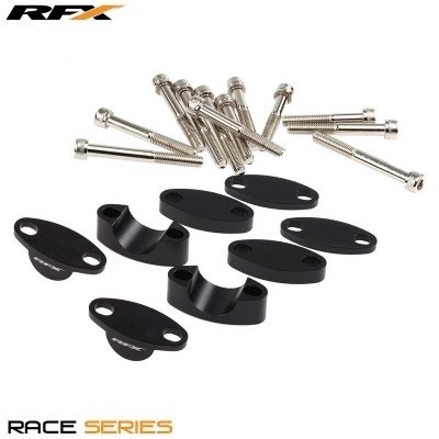 Kit de elevador de manillar RFX Race 22,2 mm (negro) Universal Eleva 25 mm/30 mm/35 mm/40 mm FXHM9012255BK