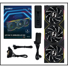 Ventilador caja gaming lian li unifan tl - lcd inalambrico argb 3x 120mm negro