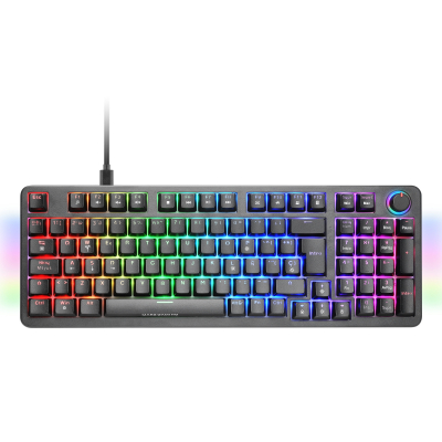 MKPROBES teclado Juego USB QWERTY Español Negro