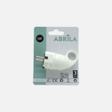 Eco Clavija Blister Mod6 2p+e 16a 230v Blanca 4,5x3,5x10cm C/anilla Tirador