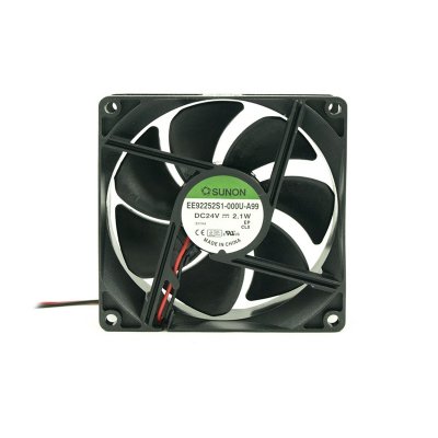 VENTILADOR 24Vdc 92x92x25mm 1,66W 2 Cables Friccion Sunon