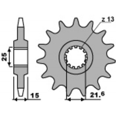 PBR Steel Standard Front Sprocket 2082 - 525 2082.16.18NC