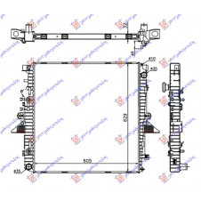 RADIATOR 4.0i V6 - 4.4i V8 MANUAL/AUTOMATIC DIESEL (605x620x32) (NRF)