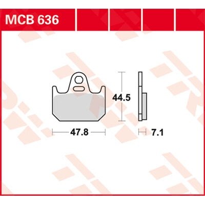 Pastillas de freno metal sinterizado SV TRW MCB636