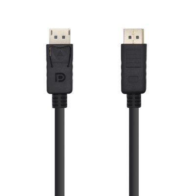 Cable Displayport Aisens A124-0387/ Displayport Macho - Displayport Macho/ 5m/ Negro