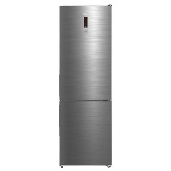 Frigorífico combi Midea MDRB424FGD46OE, 188 x 59.5 x 63 cm, Total No Frost, clase D, 188 kWh/año, 38 dB, 310 litros, Cooling Box, inox
