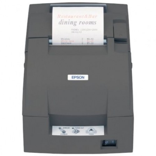 Impresora de Tickets Epson TM-U220B/ Ancho papel 76mm/ USB-Ethernet-RS232/ Negra