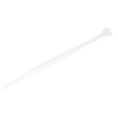 Bridas Ataduras de 10cm para Cables - Ancho 2mm, Diámetro del Haz 22mm, 8kg de Resistencia, Ataduras de Cremallera de Nylon Autobloqueantes, UL 94V-2, Paquete de 100 - Blanco
