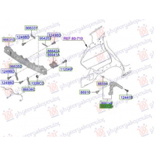 SOPORTE LATERAL DE PLASTICO PARA PARACHOQUE TRASERO (O)