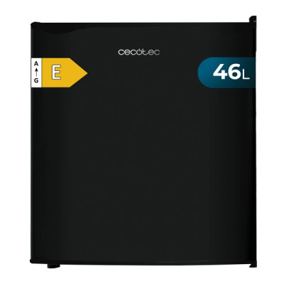 Cecotec GrandCooler 20000 L SilentCompress Black Mini Frigorifico - Capacidad 46L - Acero Inoxidable - 48x45x48.7cm - Color Negro