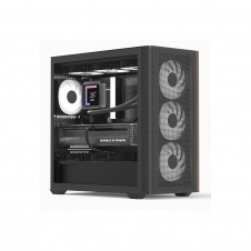 Aerocool D301A Mini Tower Negro, Madera