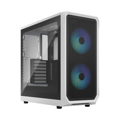 Fractal Design Focus 2 RGB Mid Tower Cristal Templado USB 3.2 Blanca