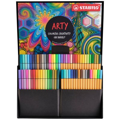ARTY Creative Set rotulador Medio Azul, Coloretes, Carmín, Verde, Gris, Caqui, Lila, Cal, Ocre, Naranja, Púrpura, Turquesa, Violeta, Amarillo