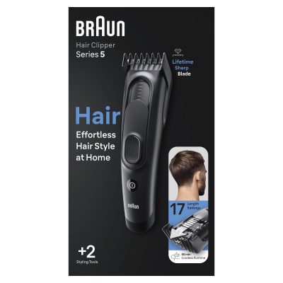 *outlet*Caja ROTA* CORTAPELOS BRAUN HC5330 2 ACCESORIOS