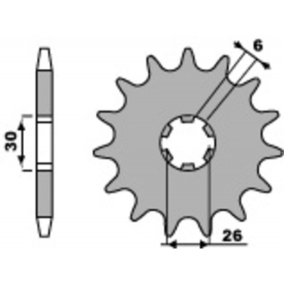 PBR Steel Standard Front Sprocket 568 - 530 568.18.18NC