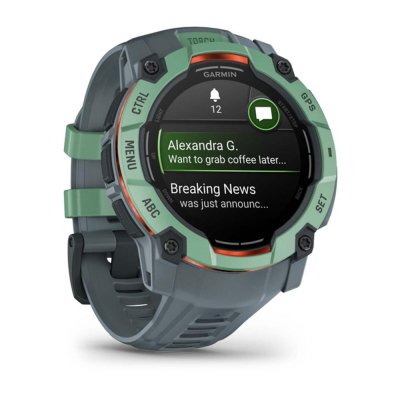 Smartwatch garmin instinct 3 50mm amoled verde correa gris