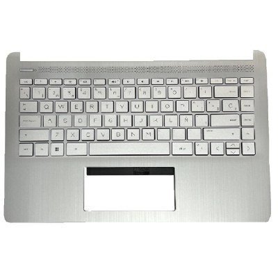 Top case + Teclado compatible para portátil HP 14S-DQ Plata L88200-071
