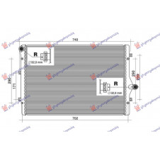 RADIATOR 2.0 TFSi PETROL - 2.0 TDi DIESEL (650x450) (NRF)
