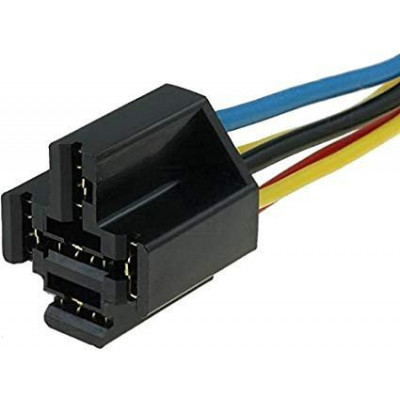 Zocalo para Rele de Potencia con cables de 5 pin