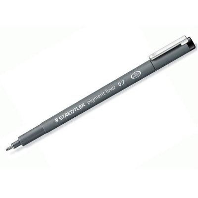 STAEDTLER Rotulador calibrado Pigment Liner 308 trazo 0,7mm negro