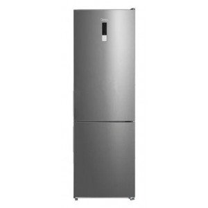 Frigorífico combi Midea MDRB424FGE02OE, 188 x 59.5 x 63 cm, Total No Frost, clase E, 235 kWh/año, 42 dB, 310 litros, Fresh Box, reversible, inox