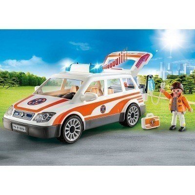 Playmobil rescate coche de emergencias con sirena
