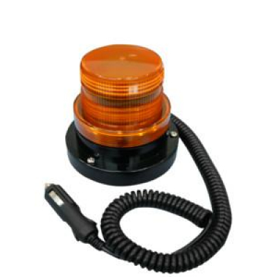 Luz de Aviso AMBAR Base Magnética Conector Mechero Automovil 12-36Vdc