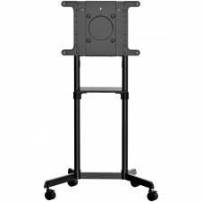 StarTech.com - Soporte Rodante VESA para TV de 37 a 70 Pulgadas (70kg) - Base para Televisor con Estante - con Giro e Inclinación Negro