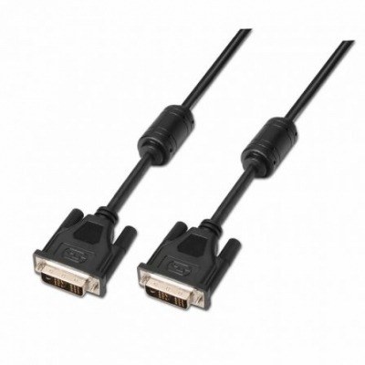 Cable DVI Aisens A117-0087/ DVI-D Macho - DVI-D Macho/ 3m/ Negro