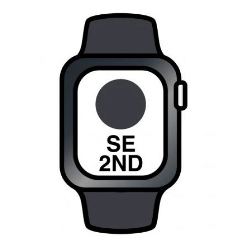 Apple Watch SE/ GPS/ Cellular/ 44mm/ Caja de Aluminio en Negro Medianoche/ Correa Deportiva Negro Medianoche