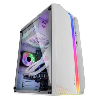 Caja Gaming Minitorre Mars Gaming MC-S1/ Blanca